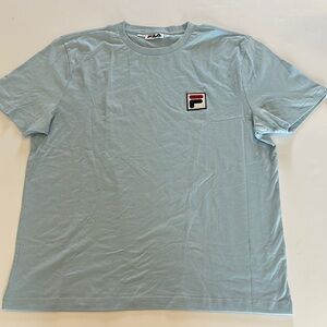 Fila Light Blue Short Sleeve Tee for Effortless Style